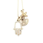 Diamond Hamsa Charm - Lexie Jordan Jewelry