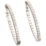 Diamond Hoop Earrings - Lexie Jordan Jewelry