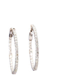 Diamond Hoop Earrings - Lexie Jordan Jewelry