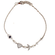 Diamond I Love You to the Moon and Back Bracelet| 14 kt gold | natural diamonds - Lexie Jordan Jewelry