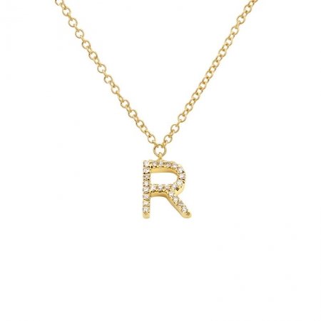 Diamond Initial Necklace - Lexie Jordan Jewelry