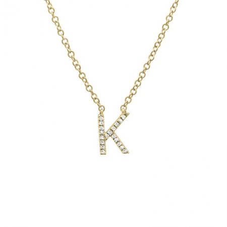 Diamond Initial Necklace - Lexie Jordan Jewelry
