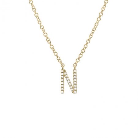 Diamond Initial Necklace - Lexie Jordan Jewelry