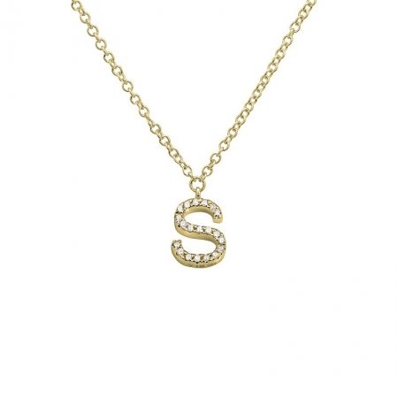 Diamond Initial Necklace - Lexie Jordan Jewelry