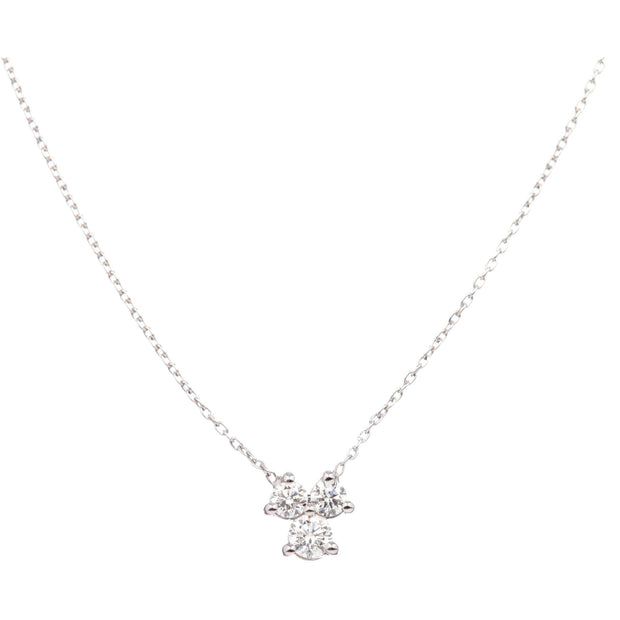 Diamond Necklace| 18K Gold Necklace | Diamond Cluster - Lexie Jordan Jewelry