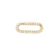 Diamond rectangle Enhancer Lock - Lexie Jordan Jewelry