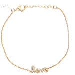 Diamond Script Love Bracelet - Lexie Jordan Jewelry