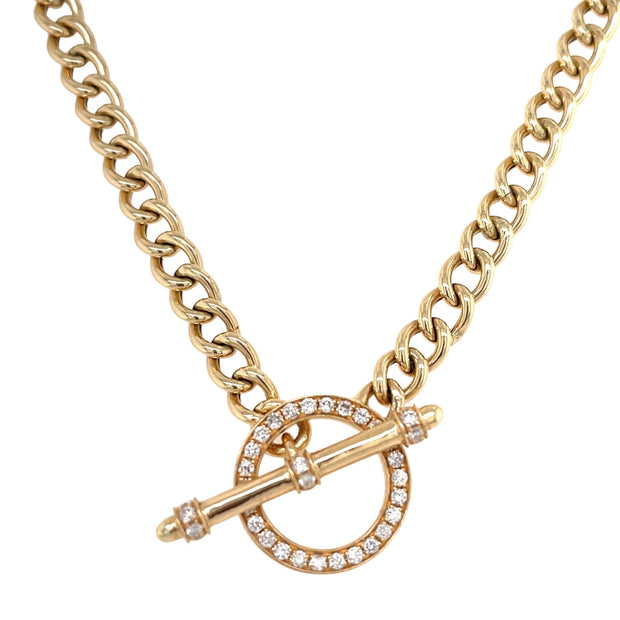 Diamond Toggle Chain Necklace - Lexie Jordan Jewelry