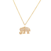 Elephant Charm| 14K Gold | Pave Diamonds | - Lexie Jordan Jewelry