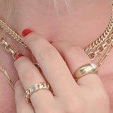 Emerald Cut Diamond Dome Ring - Lexie Jordan Jewelry