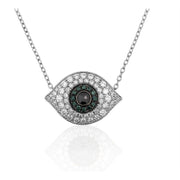 Evil Eye Necklace | 14k Gold | 14k Gold Diamond Evil Eye - Lexie Jordan Jewelry