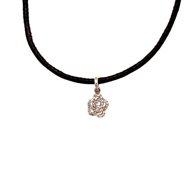 Flower Necklace | 14K Gold | Diamonds - Lexie Jordan Jewelry