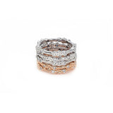Flower Stacking Rings | 14K Gold | Your Choice of Stones - Lexie Jordan Jewelry