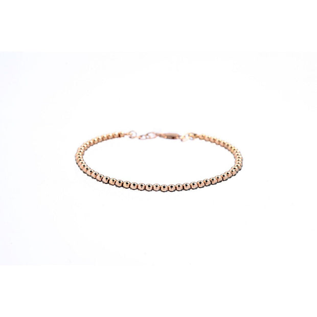 Gold Beaded Bracelet |14k Solid Gold | Made for Stacking - Lexie Jordan Jewelry
