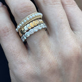 Gold Rope and Pearl Ring - Lexie Jordan Jewelry