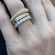 Gold Rope and Pearl Ring - Lexie Jordan Jewelry