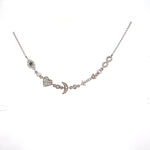 I Love You to the Moon and Back Necklace |Pave Diamonds | 14K Gold - Lexie Jordan Jewelry