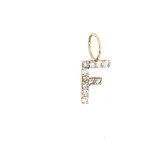 Large Diamond Charm-Initials - Lexie Jordan Jewelry