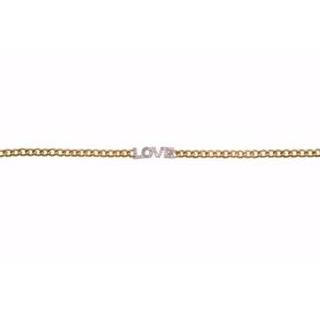 Love ID Bracelet | Diamonds | 14K Gold Cuban Link Chain - Lexie Jordan Jewelry