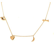 Love Necklace | I love you to the Moon and Back 14 K GoldNecklace - Lexie Jordan Jewelry