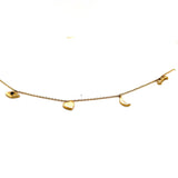 Love Necklace | I love you to the Moon and Back Dangling charms 14K - Lexie Jordan Jewelry