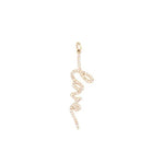 Love Necklace in Script | 14K Gold | Micro-Pave Diamonds - Lexie Jordan Jewelry