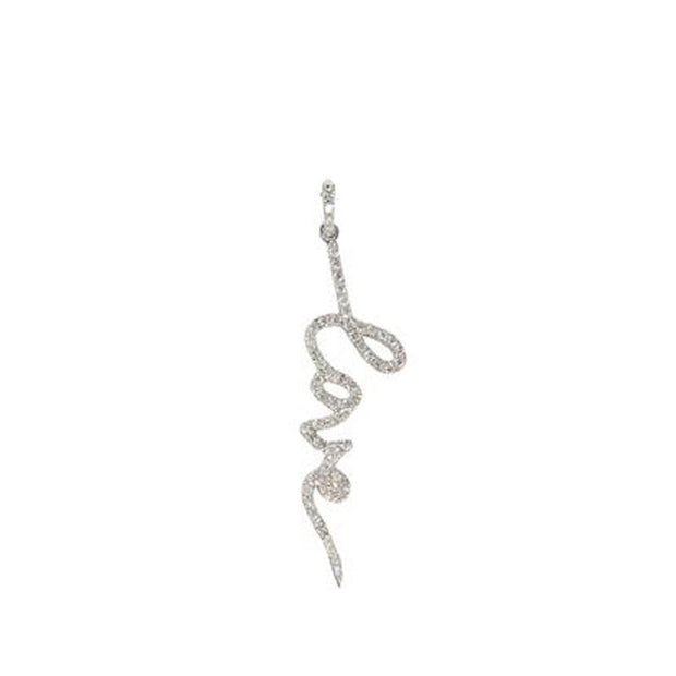 Love Necklace in Script | 14K Gold | Micro-Pave Diamonds - Lexie Jordan Jewelry