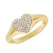 Mini Heart Diamond Ring - Lexie Jordan Jewelry