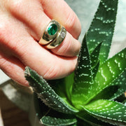 Oval Emerald Dome Ring - Lexie Jordan Jewelry