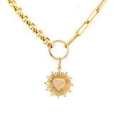 Paperclip and Rolo Necklace| 14k Gold | Half Paperclip and Half Rolo - Lexie Jordan Jewelry