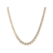 Pear Shape Diamond Tennis Necklace - Lexie Jordan Jewelry
