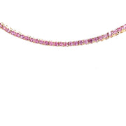 Pink Sapphire Tennis Necklace - Lexie Jordan Jewelry