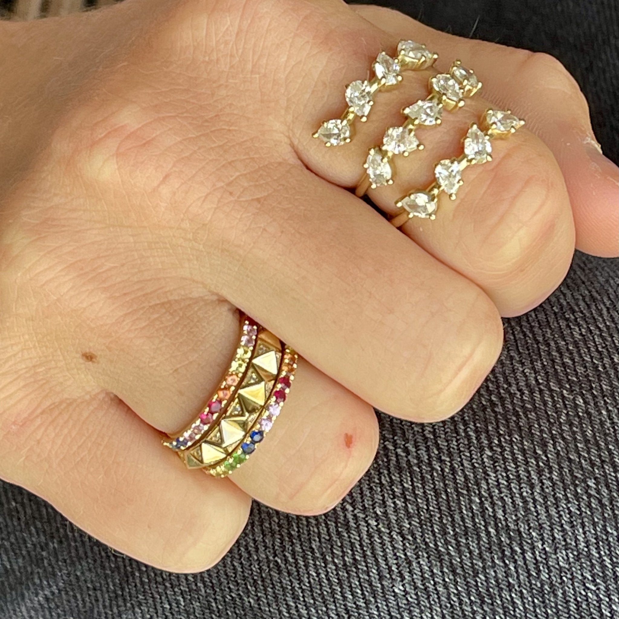 Rainbow Eternity Band - Lexie Jordan Jewelry