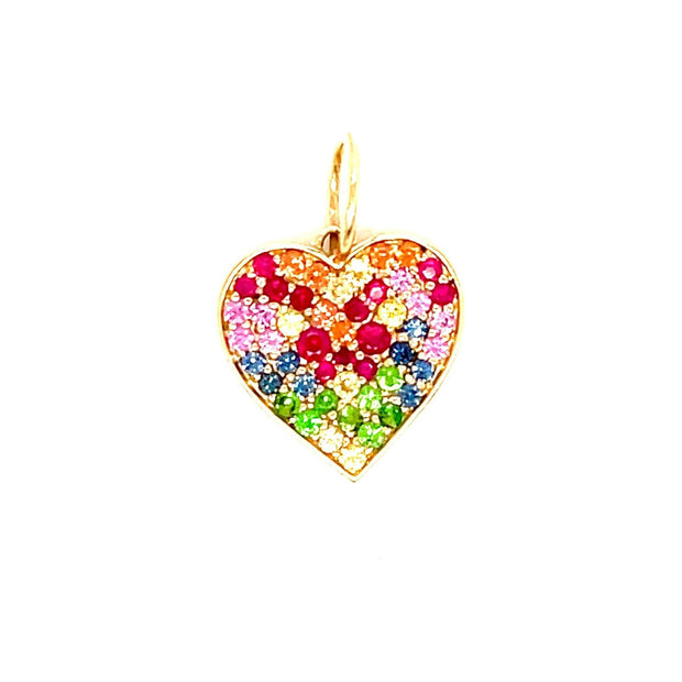 Rainbow Heart Pendant - Lexie Jordan Jewelry