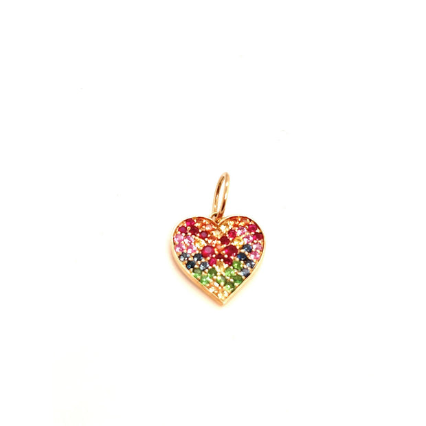 Rainbow Heart Pendant - Lexie Jordan Jewelry
