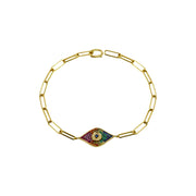 Rainbow sapphire eye bracelet - Lexie Jordan Jewelry
