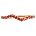 Sapphire Stackable Ring | Vivid Rainbow Sapphires | 14K Gold - Lexie Jordan Jewelry