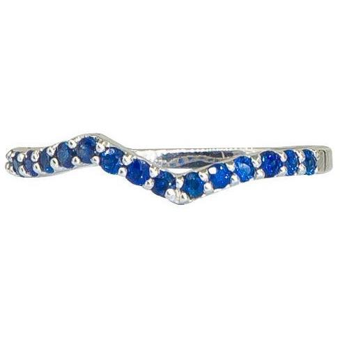 Sapphire Stackable Ring | Vivid Rainbow Sapphires | 14K Gold - Lexie Jordan Jewelry
