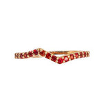 Sapphire Stackable Ring | Vivid Rainbow Sapphires | 14K Gold - Lexie Jordan Jewelry