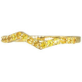 Sapphire Stackable Ring | Vivid Rainbow Sapphires | 14K Gold - Lexie Jordan Jewelry