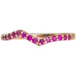 Sapphire Stackable Ring | Vivid Rainbow Sapphires | 14K Gold - Lexie Jordan Jewelry