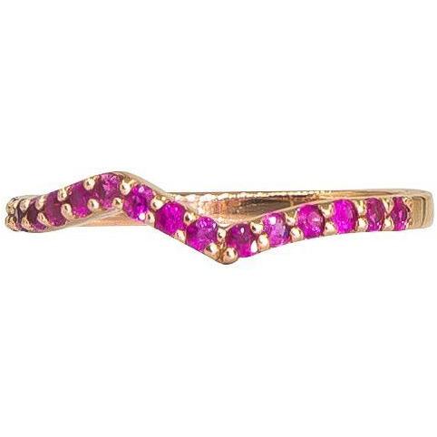 Sapphire Stackable Ring | Vivid Rainbow Sapphires | 14K Gold - Lexie Jordan Jewelry