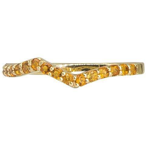 Sapphire Stackable Ring | Vivid Rainbow Sapphires | 14K Gold - Lexie Jordan Jewelry
