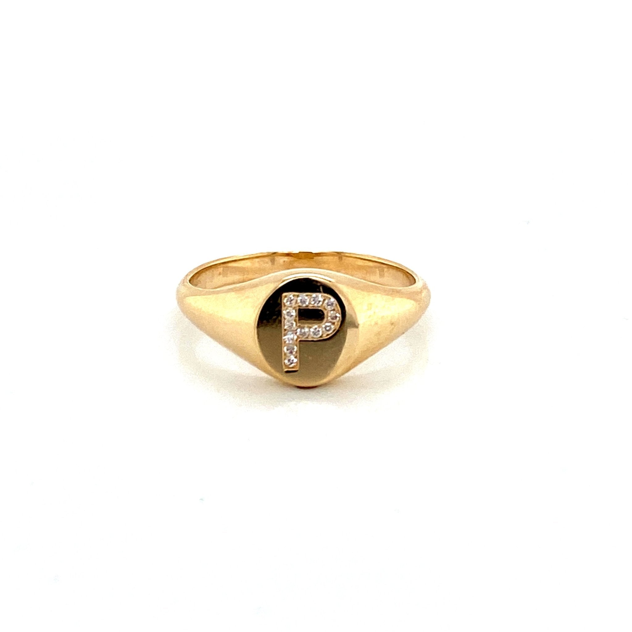 Signet Initial Ring - Lexie Jordan Jewelry