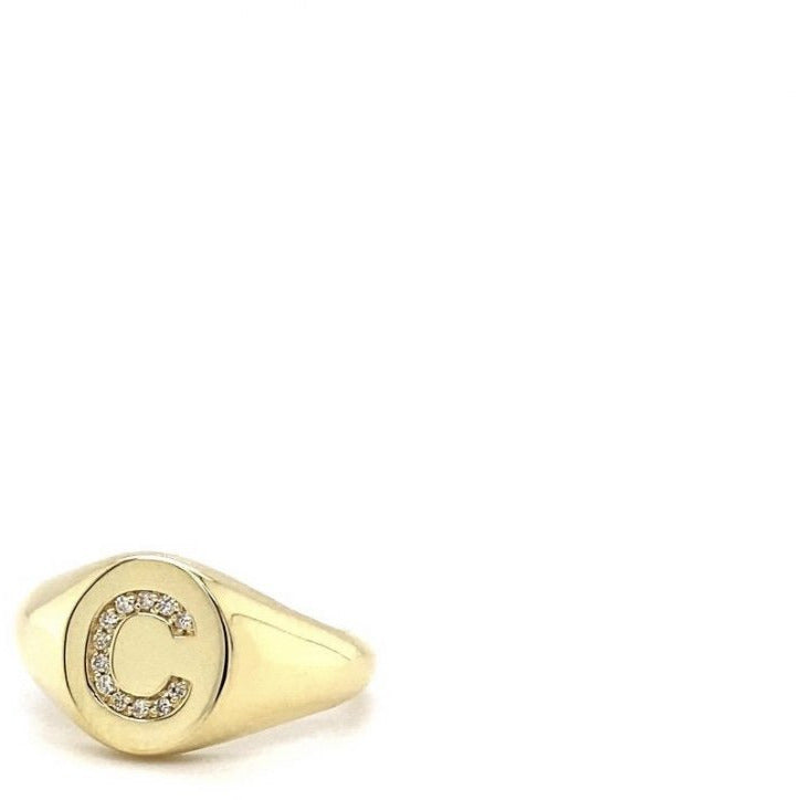 Signet Initial Ring - Lexie Jordan Jewelry