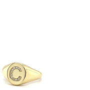 Signet Initial Ring - Lexie Jordan Jewelry