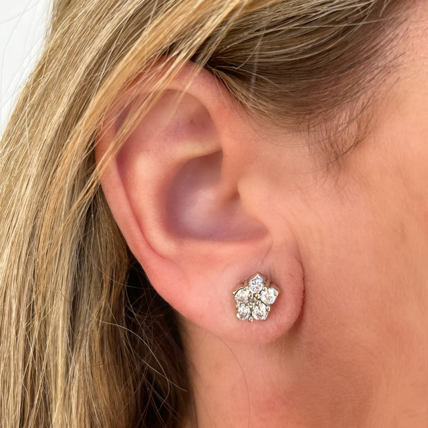 Star Stud Earrings | Diamonds | 18K Gold - Lexie Jordan Jewelry