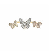Triple Butterfly Diamond Ring - Lexie Jordan Jewelry