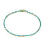 Turquoise and Diamond Tennis Bracelet - Lexie Jordan Jewelry
