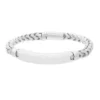 SILVER WOVEN D BRACELET